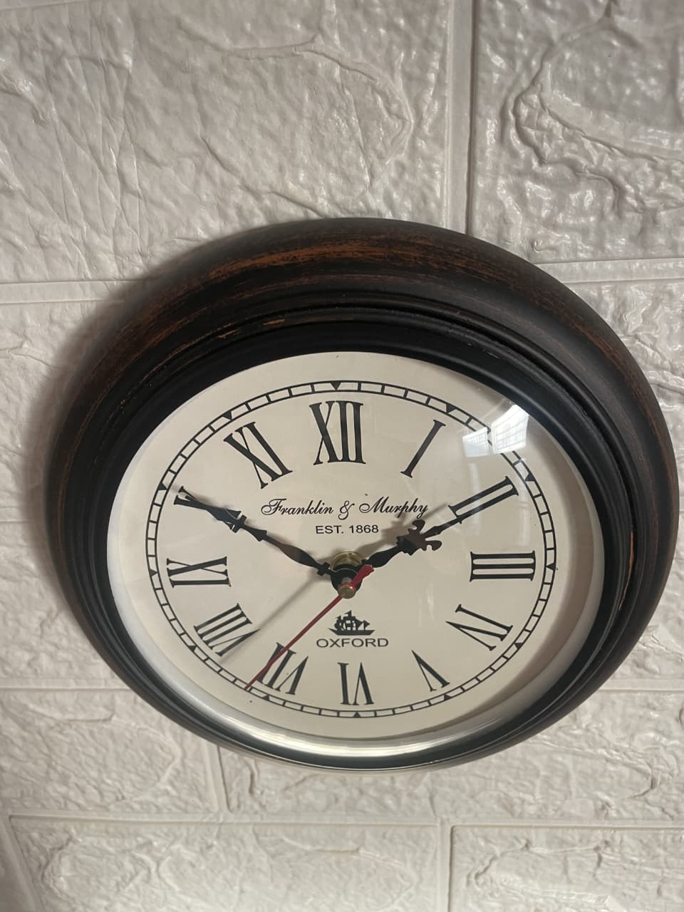 Royal Vintage Wall Clock – 10x10 Inch | Silent & Elegant Classic Design for office - Image 3