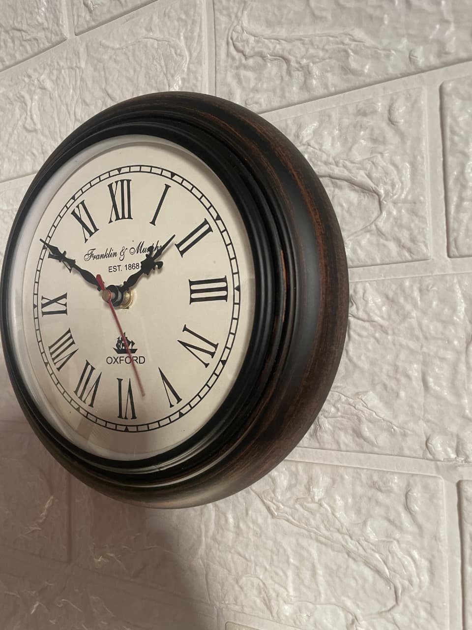 Royal Vintage Wall Clock – 10x10 Inch | Silent & Elegant Classic Design for office - Image 2