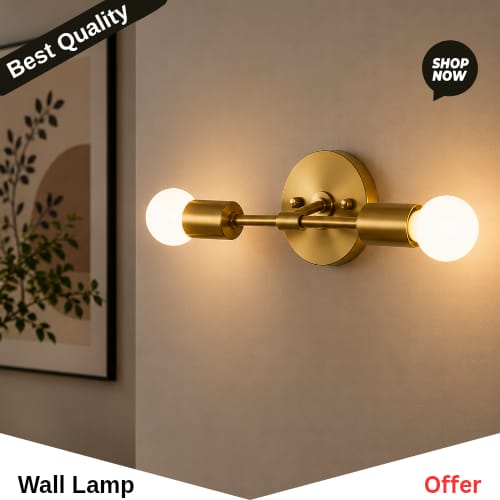 Antique Brass Wall Lamp Vintage Wall Light
