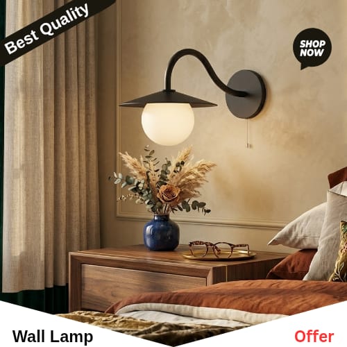 Antique Brass Wall Lamp Vintage Wall Light