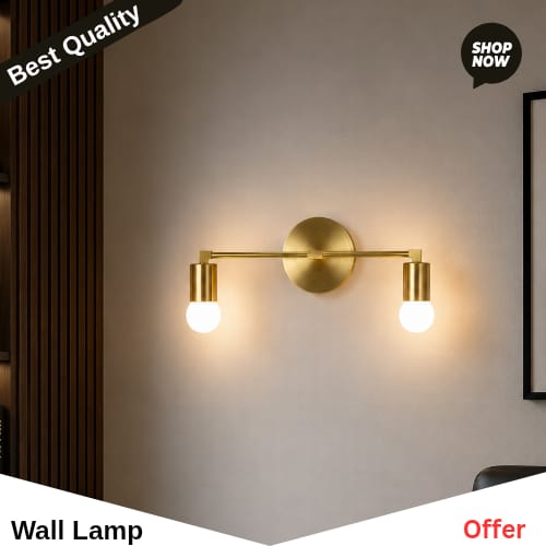 Rustic Iron Wall Lamp Farmhouse Wall Sconce