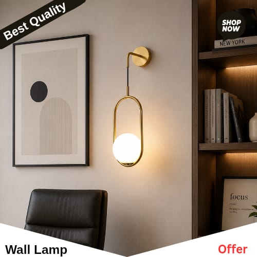 Antique Brass Wall Lamp Vintage Wall Light
